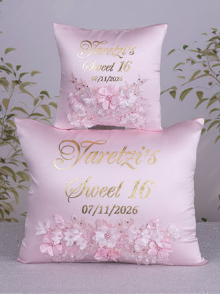 Light pink with gold Quinceanera Bible with Rosary (in english)