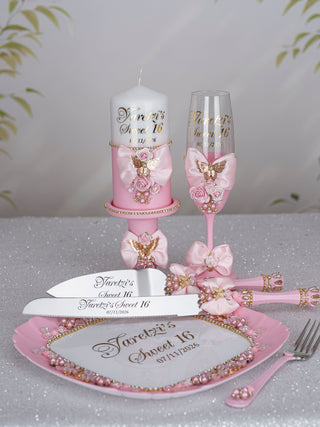 Light Pink and Gold Quinceanera Package 3
