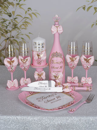 Light Pink and Gold Quinceanera Package 3