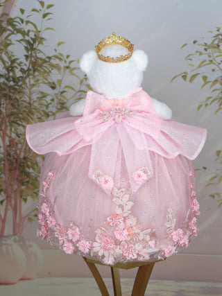 Pink Gold with Flowers La Ultima Muneca for quinceanera