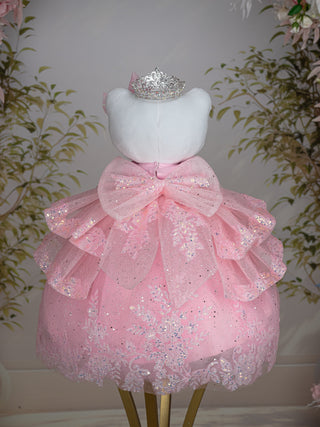 Light Pink with Bow La Ultima Muneca for quinceanera