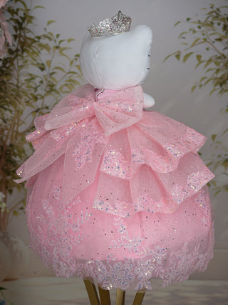 Light Pink with Bow La Ultima Muneca for quinceanera