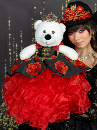 Personalized Black and Red Charro Full Quinceanera Package Personalized Black and Red Charro Full Quinceanera Package