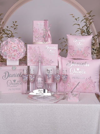 Baby Pink with Train Quinceanera Teddy Bear