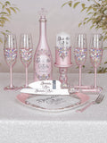 Baby Pink quinceanera toasting package