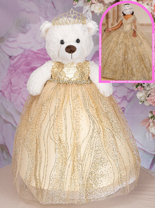 Teddy Bear to match your Quinceanera Dress