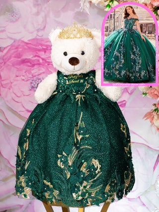 Teddy Bear to match your Quinceanera Dress