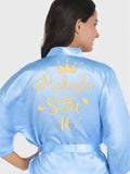 Robe Sweet 16 light blue with gold