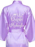 Lilac with Silver robe for quinceanera