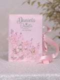 Baby Pink Silver Quinceanera Biblia (English version)
