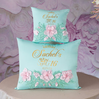 Mint Quinceanera Pillows Set