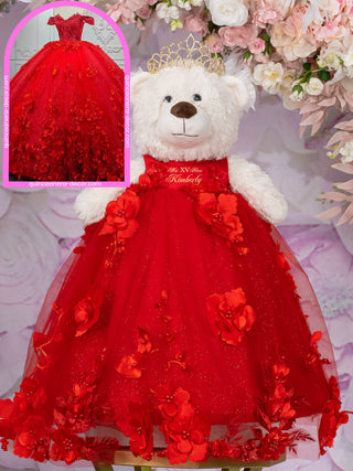 Teddy Bear to match your Quinceanera Dress