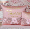 Rose Gold quinceanera kneeling pillow, shoes pillow