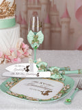 Sage Green Frog quinceanera brindis package (5 pcs)