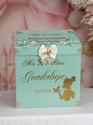 Sage Green Frog quinceanera bottle