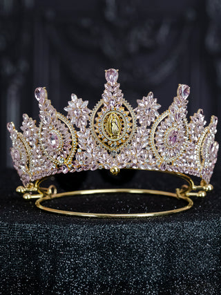 Blush Virgen de Guadalupe Quinceanera Crown