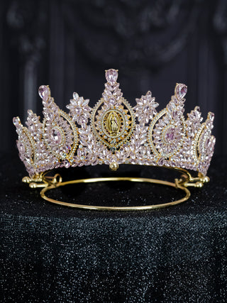 Blush Virgen de Guadalupe Quinceanera Crown