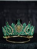 Green Virgen de Guadalupe Quinceanera Crown