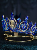 Royal Blue Virgen de Guadalupe Quinceanera Crown