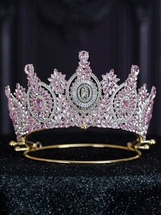 Light Pink Virgen de Guadalupe Quinceanera Crown