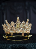 Champagne Gold Virgen de Guadalupe Quinceanera Crown