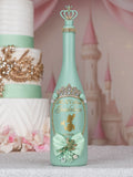 Sage Green Frog quinceanera bottle