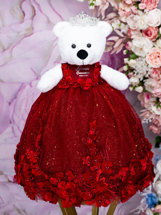 Sangria with silver bear for quinceanera