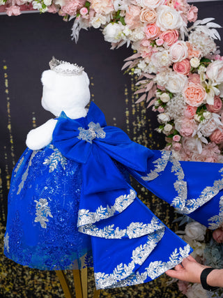 Royal Blue with Bow Quinceanera Teddy Bear