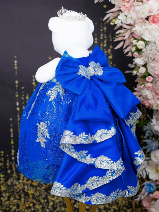 Royal Blue with Bow Quinceanera Teddy Bear