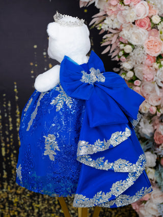 Royal Blue with Bow Quinceanera Teddy Bear