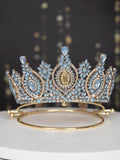 Slate Blue with Virgen María Quinceanera Crown