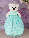 Mint teddy bear for quinceanera