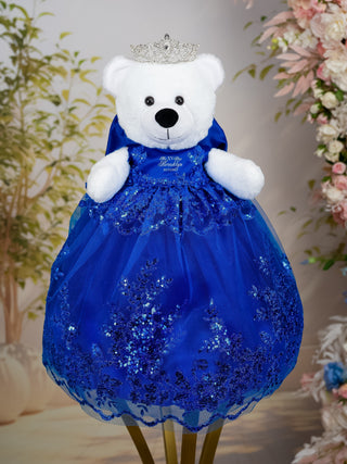 Royal blue teddy bear for quinceanera | Royal blue quinceanera Bear / quinceanera-decor Royal blue teddy bear for quinceanera | Royal blue quinceanera Bear / quinceanera-decor