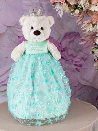 Mint teddy bear for quinceanera