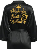 Robe Sweet 16 black with gold