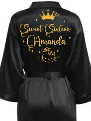 Robe Sweet 16 black with gold