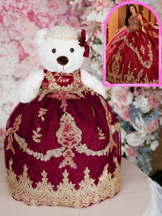 Teddy Bear to match your Quinceanera Dress