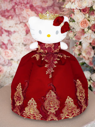 Burgundy Kitty for Quinceanera