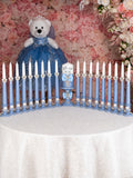 Dusty Blue Silver 18 Candles Set for Debut & 18th Birthday
