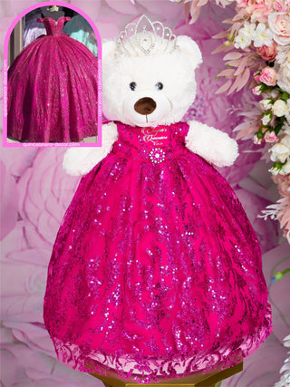 Teddy Bear to match your Quinceanera Dress