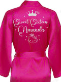 Robe Sweet 16 fuchsia with silver