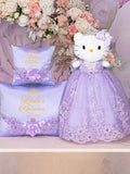 Lavender Quinceanera pillows set and Kitty