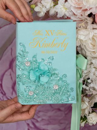 Sage Green Quinceanera Bible