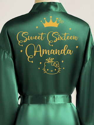 Robe Sweet 16 green with gold