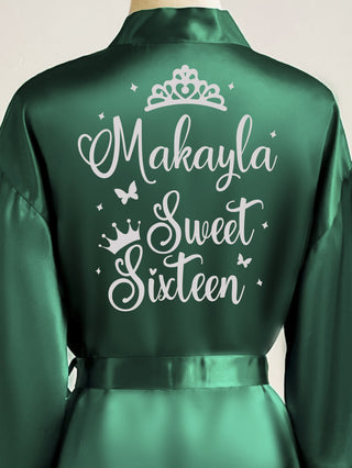 Robe Sweet 16 green with silver