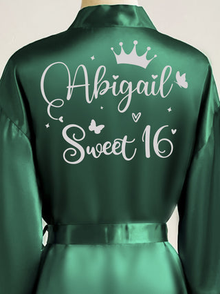 Robe Sweet 16 green with silver