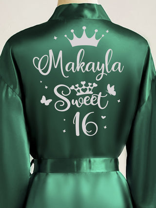 Robe Sweet 16 green with silver