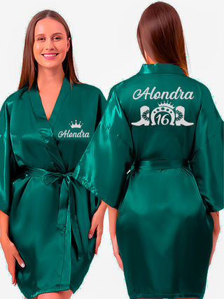 Robe Sweet 16 green with silver