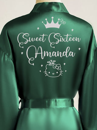 Robe Sweet 16 green with silver