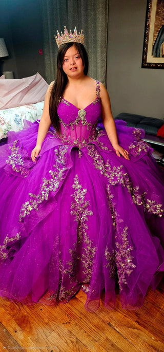 Custom order: Red purple Bible with rosary